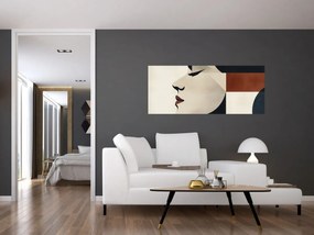 Kép - Nő profilból (120x50 cm)