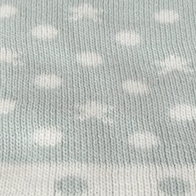 Baby Baby Dots világoskék pamut gyerek takaró, 90 x 90 cm - Homemania Decor
