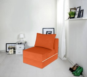 Urban Living Kihúzható fotel, 70x80x70 cm, narancssárga