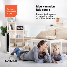 Klarstein Polar Tower Smart, ventilátor, léghűtő, 7L, 85W, távirányító, 5x hűtődoboz