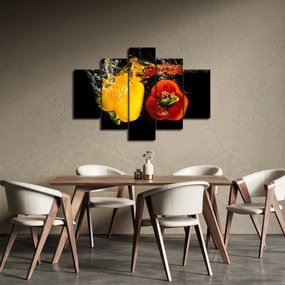 Kép - paprika a vízben (150x105 cm)