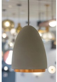 Klausen 111041 - Csillár zsinóron CONCRETE 1xGU10/5W/230V szürke/réz