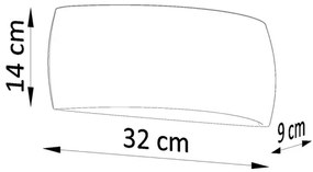 Fali lámpa PONTIUS 1xG9/40W/230V szürke