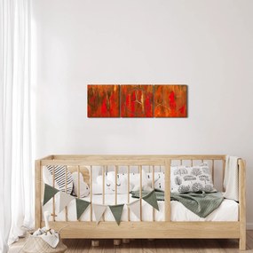Kép - Festett absztrakció (órával) (90x30 cm)