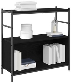 Könyvespolc Fekete Tölgy 80x30x78,5 cm Mérnöki Fa