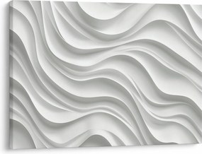 Kép - 3D fehér hullámok (70x50 cm)