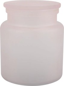 Világos rózsaszín üveg fürdőszobai rendszerező vattakorongokhoz Yoko – Spirella