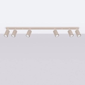 Szürkésbarna fém spotlámpa 6,5x117 cm Gleam – Sollux