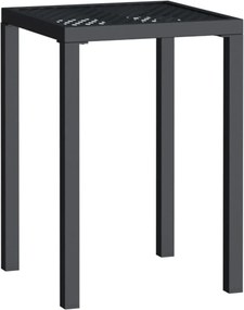 vidaXL antracitszürke acél kerti asztal 50 x 50 x 72 cm
