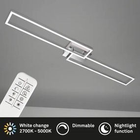 Brilo - LED Dimmelhető felületre szerelhető csillár FRAME 2xLED/20W/230V + távirányító
