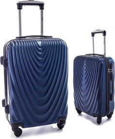 Kék 2 részes szett keményfedeles bőrönddel „Motion” – M, L + M, XL