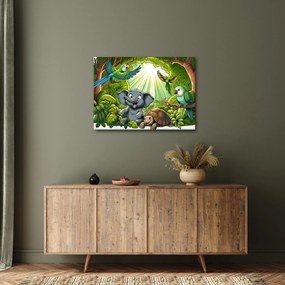 Kép - Vidám állatkák (70x50 cm)