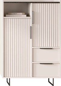 Komód, kasmír/mink arvadonna gesztenye, FRESIO KOM2D2S