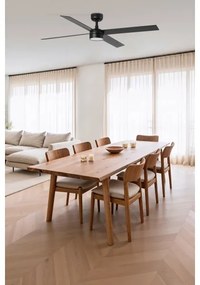 FARO 34356-1TW - LED Dimmelhető mennyezeti ventilátor RUDDER L LED/20W/230V fekete átm. 132 cm + távirányító