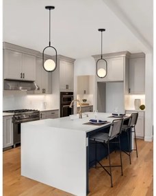 Függeszték CORDEL 1xG9/28W/230V fekete kábellel