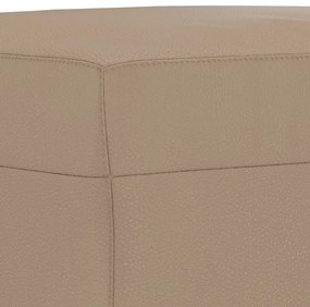 kávészínű műbőr pad 100 x 35 x 41 cm