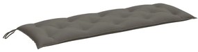 melange sötétszürke szövet kerti padpárna 150 x 50 x 7 cm