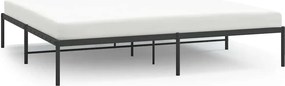 vidaXL fekete fém ágykeret 183 x 213 cm