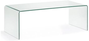 Üveg dohányzóasztal 50x110 cm Burano – Kave Home