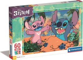 Disney Lilo és Stitch, A csillagkutya Sand 60 db-os maxi puzzle Clementoni