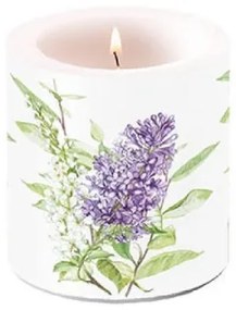 Lilac White átvilágítós gyertya 8x7,5cm