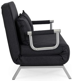 Kétszemélyes Ágyazható Kanapé Fekete Színben. BART 2