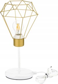 Éjjeli lámpa Loft asztali lámpa led E27 arany