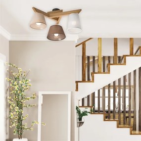 Fali lámpa ANTONIO 3xE14/40W/230V tölgy