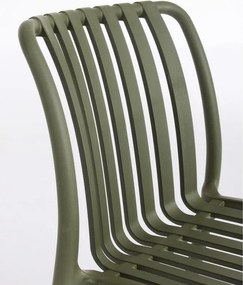 Zöld műanyag kerti szék Billie – Bizzotto