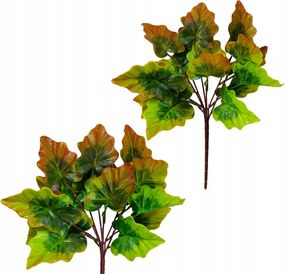 Alokázia Levél Csokor Mű Levelek Borostyán Vázába 38