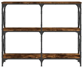 füstös tölgy színű szerelt fa tálalóasztal 100 x 28 x 80,5 cm