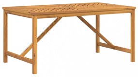 tömör akácfa kerti étkezőasztal 150 x 90 x 74 cm