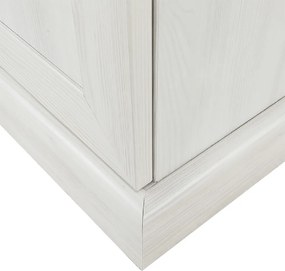 vitrines szekrény, északi sosna/vadtölgy, ROYAL W4D