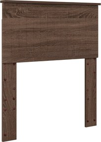 vidaXL Fejtámla Barna Tölgy 75 cm Faanyag
