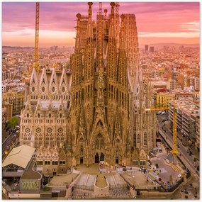 Poszterek 100x100 Napsütéses nap Barcelona