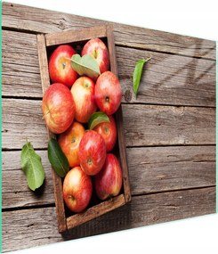 Üveg Vágódeszka 52x30 Alma Edzett Üveg