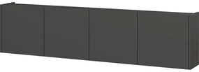 Antracitszürke TV-állvány 183x45 cm Piana – Germania