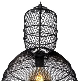 Lucide 78395/01/30 - Csillár zsinóron GASSET 1xE27/60W/230V fekete