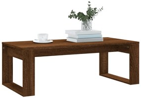 Barna tölgyszínű szerelt fa dohányzóasztal 102x50x35 cm