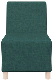 sötétzöld szövet kanapészék 55 cm