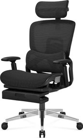 Expert Ergonomikus irodai szék, hálós szövettel, állítható 3D, karfákkal és fejtámlával, fekete