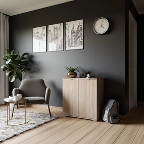 2 Ajtós Komód Tölgy Színben EASY 71,5 cm