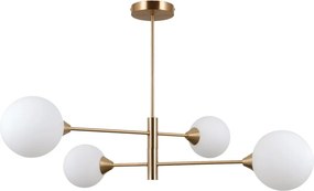 ITALUX PND-55342-4-HB EVORA Többágú Függesztett Lámpa Fehér, Mézédes, Sárgaréz G9 IP20