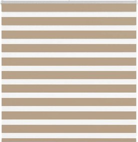 vidaXL zebrafüggönnyel homokbarna szövetszélesség 140,9 cm poliészter