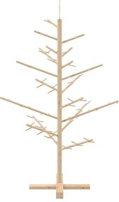 Fából készült Karácsonyfa Természetes 125 cm Tömör fenyőfa