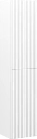 Mexen Rivel fürdőszobai oszlop 35 cm, 2 ajtós, bordázott, fehér matt - 91A21-03016-2-BF01