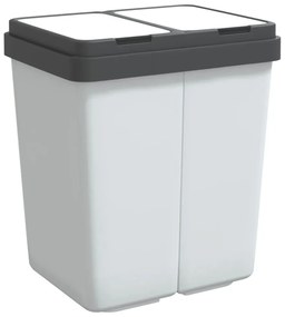 fehér dupla szemeteskuka 2x25 L
