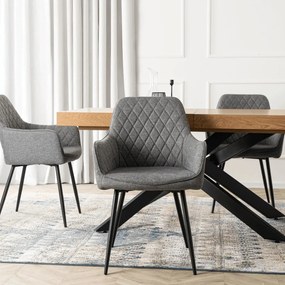 Elegáns Karosszék Szürke Színben.BRESSO 2