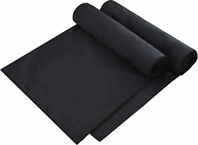 vidaXL Napozó törölközők 2 pcs Fekete 210 x 75 cm