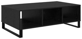 vidaXL Dohányzóasztal Fekete tölgy 104 x 60 x 35 cm Faanyag